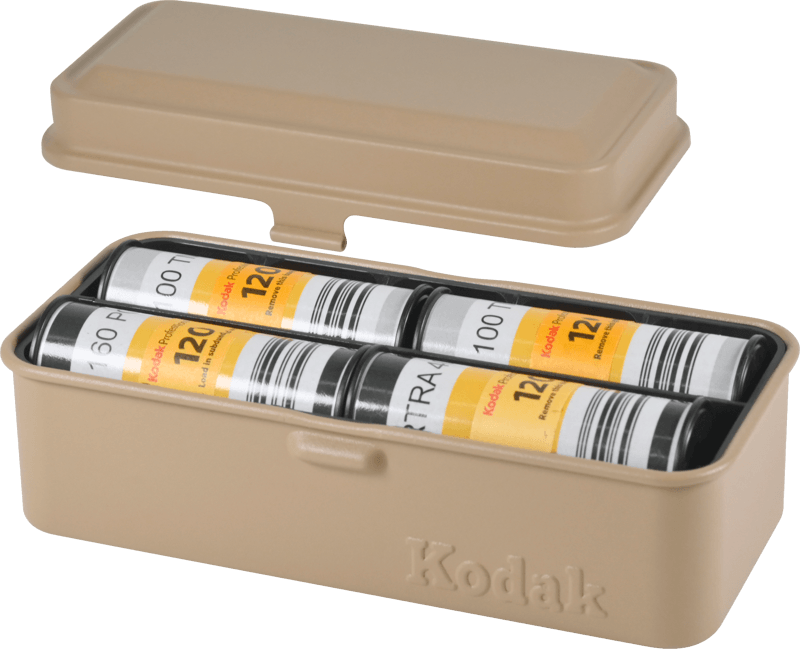 Kodak Film Case 120/135 (large) beige - FilmFrenzy